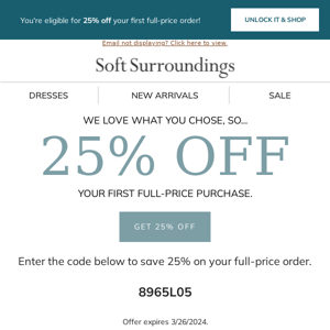 Your Cart + 25% Off? Yes!