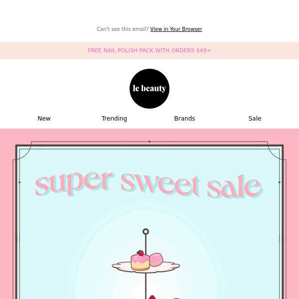 super sweet sale live now 🍰💕💅🏻