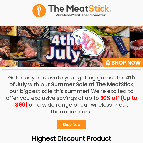 Sizzling 4th of July Sale - Up to 30% Off at The MeatStick!