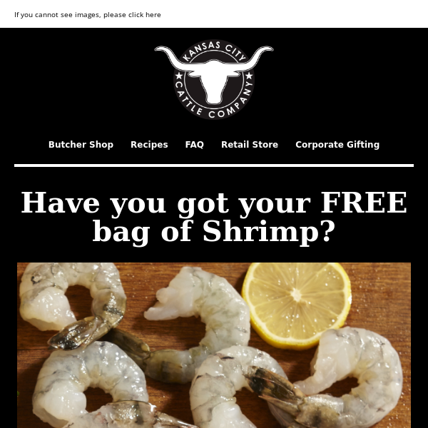 Have you got your FREE bag of Shrimp?