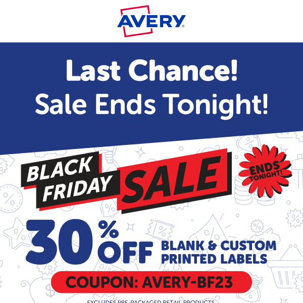 30% Off Black Friday Sale - Hurry - Ends Tonight
