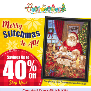 🔔 Merry Stitchmas to all! Enjoy up to 44% savings on needlework!