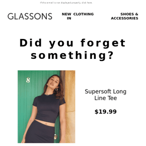 Glassons, did you forget something?