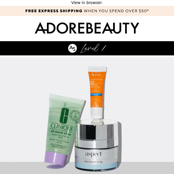Free skincare essentials kit for each skin type*