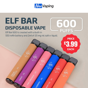 Disposable Deals:￡3.99 Elux Bar 600;￡3.99 IVG Beyond Bar￡4 Geek Bar,￡3.33 Eleven Bar,￡4 Elux Legend Mini,￡3.99 Elf Bar,￡4 Geek Bar C500