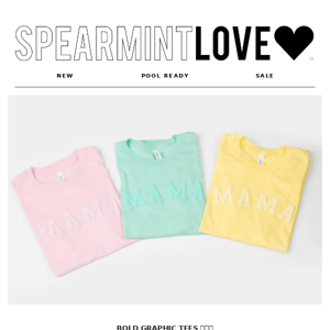 bold graphic tees 💗💚💛