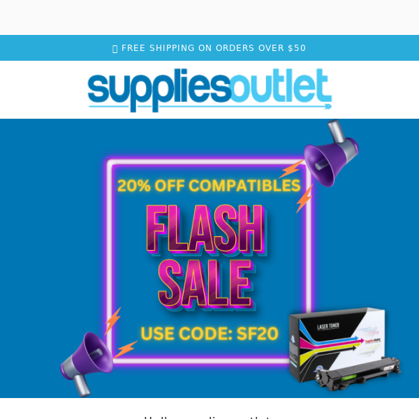 Supplies Outlet, FLASH SALE IS LIVE 🚨