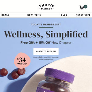 FREE New Chapter gummies ($34 value) 🙌