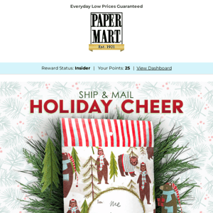 Just In For The Holidays: Patterned Boxes + Mailers
