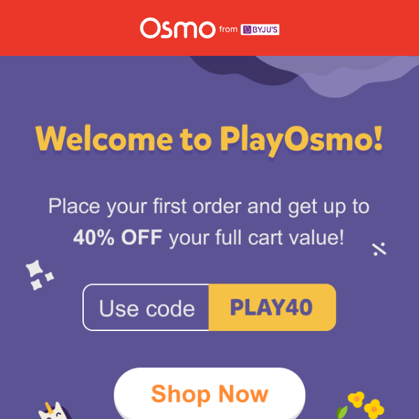 Play Osmo, we missed you! Here's an exclusive coupon for you!