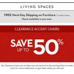 CLEARANCE: Don't Miss Deals On Accent Chairs!