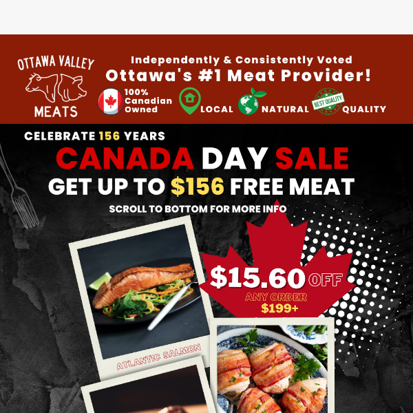 Canada Day Mega Sale!🍁🥩