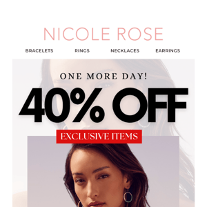 40% Off Is Almost Over, Hurry Before It Ends!