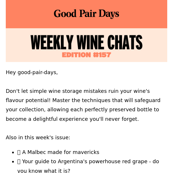 Weekly Wine Chats #157 🏖