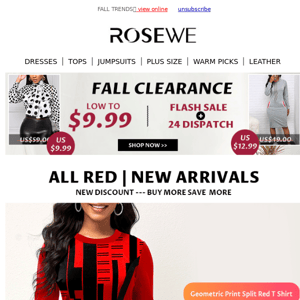 ALL RED | NEW ARRIVALS + FALL CLEARANCE.❤️‍🔥