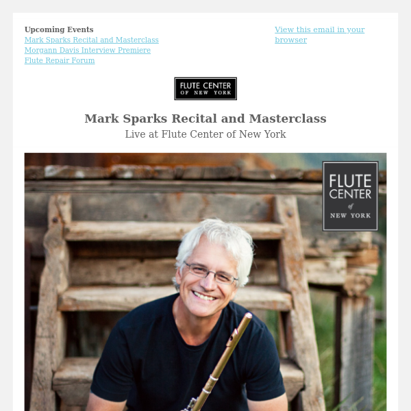Mark Sparks Recital and Masterclass ⭐