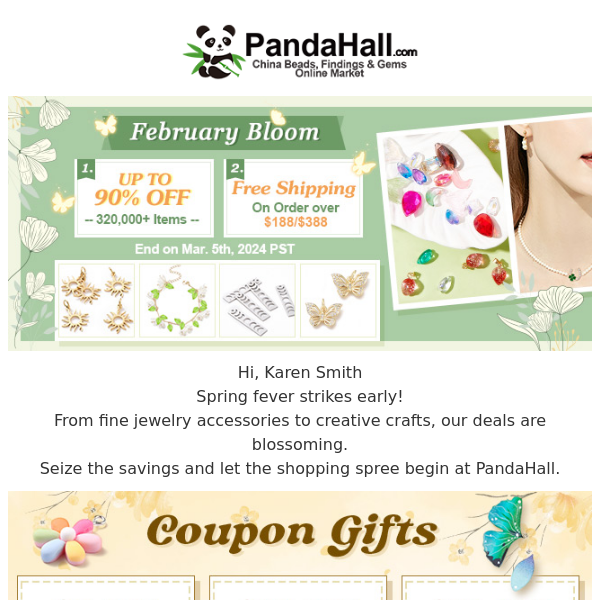 UP TO 90% OFF | Free Shipping & Coupon Gifts for February Sale