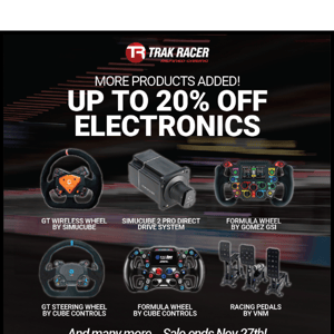 More Products Added: Up to 20% OFF Electronics 🤩