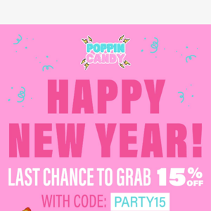 🎉🥳HAPPY NEW YEAR! GET 15% OFF TO START 2024 OFF IN THE SWEETEST WAY!🥳🎉