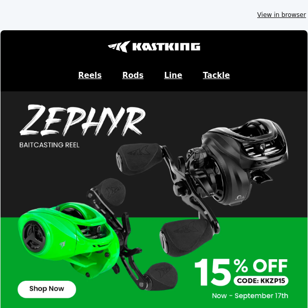 🎣Enjoy 15% Off the KastKing Zephyr Baitcasting Reel