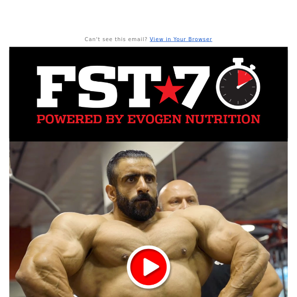 FST-7 💧 Dropping Fats Four Weeks Out?