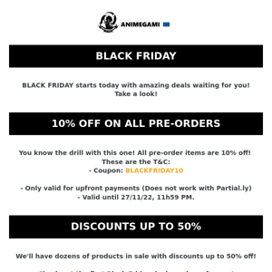 BLACK FRIDAY IS HERE!