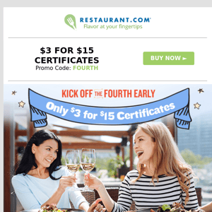 Restaurant, don't miss our $3 deals…