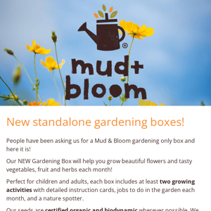 🌻Introducing our monthly Gardening Box