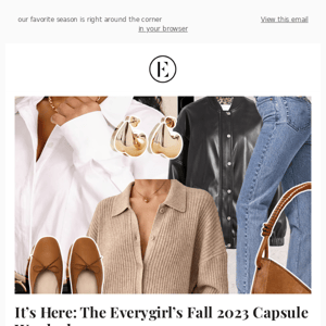 It’s Here: The Everygirl’s Fall 2023 Capsule Wardrobe