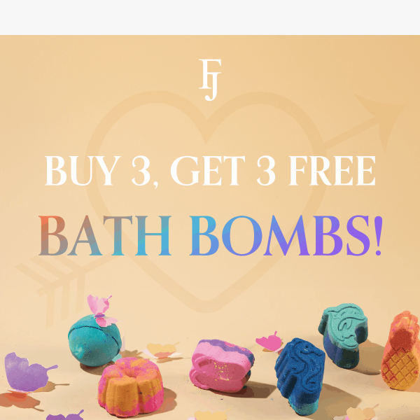3 FREE bath bombs! Check out this limited flash sale…
