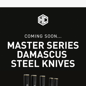 Coming Soon: Master Series Damascus Steel Knives