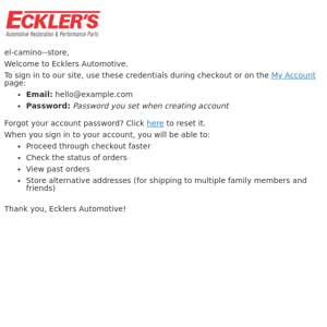 Welcome to Ecklers Automotive