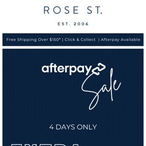 🔴 AFTERPAY SALE | EXTRA 20% OFF SALE! 🔴