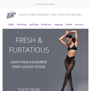 Feel Confident In Open Gusset Tights!