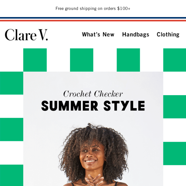 Clare V. Summer Simple Tote - Crochet Checkers