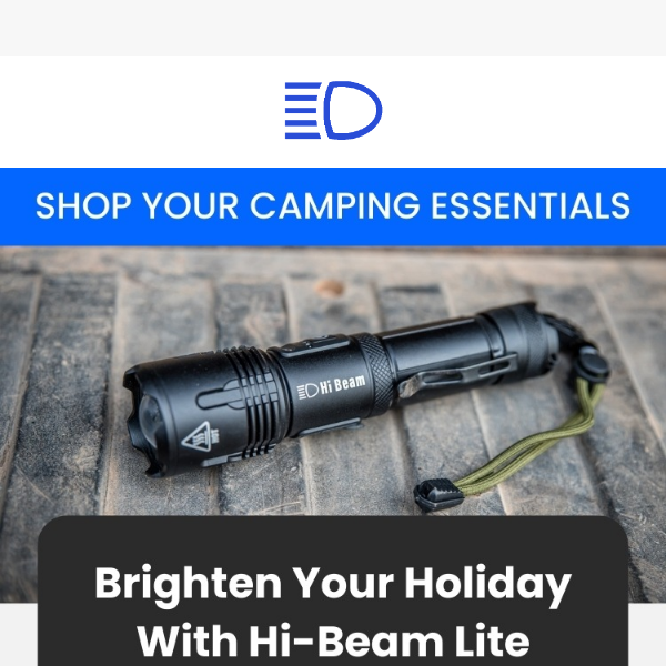 Brighten Your Holidays With the Hi-Beam Lite! 🔦