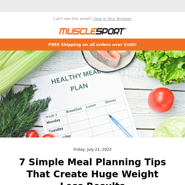 🍅 7 Simple Meal Planning Tips That Create Huge Weight Loss Results - Blog Feature