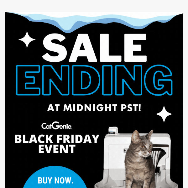 🙀 CatGenie Sale Ends At Midnight PST!