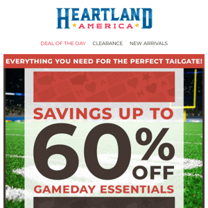 Game Day Got Upgraded 🏈 Tailgate Essentials up to 60% Off