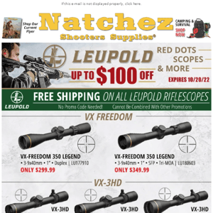 Shop Leupold at Great Prices!