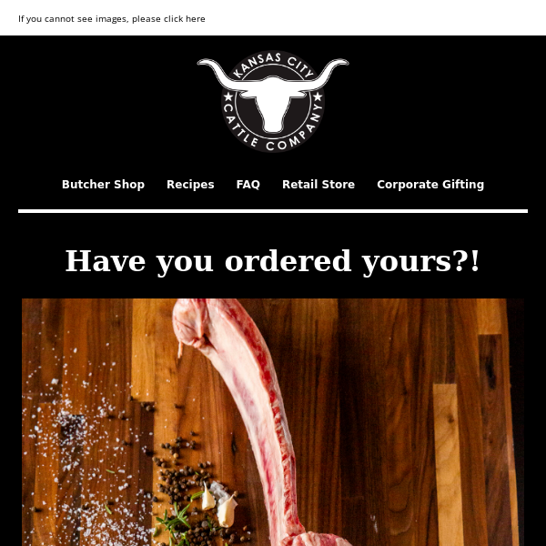 Have You Ordered Your Tomahawks?