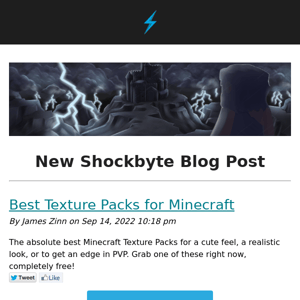 📝 New Shockbyte Blog Post - 09/15/2022