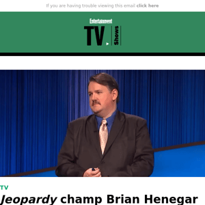 'Jeopardy' champ Brian Henegar responds to hurtful comments about his appearance