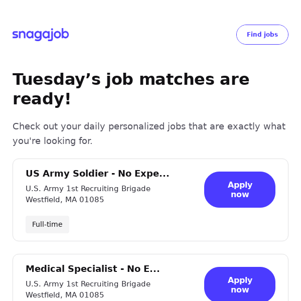 Personalized job matches for March 19, 2024