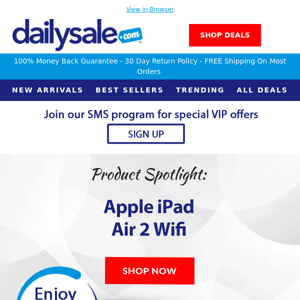 $79 Apple iPad Air 2 Wifi