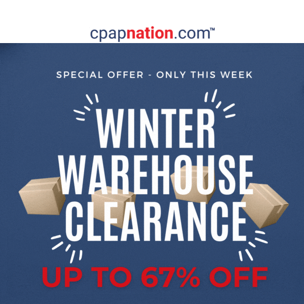 Winter Warehouse Clearance - Up to 67% Off! 📦