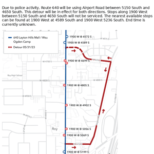 640 - Layton Hills Mall – WSU-Ogden On Detour