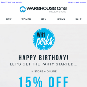 Happy Birthday Warehouse One! We got you a little something...