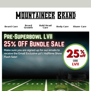 25% OFF Bundle Sale Superbowl Sale!