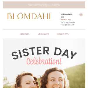 Blomdahl USA, it’s Sisters Day! 😍